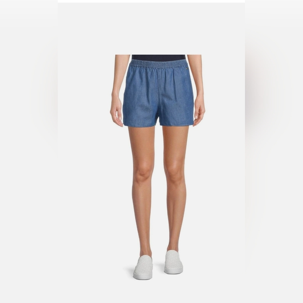 Michael Kors Classic Twill Elastic Waist Shorts